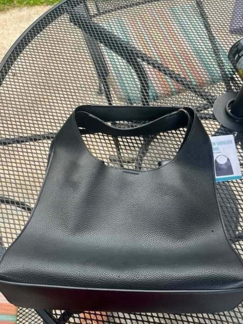 Black Women’s Shoulder Bag - Classic Minimal Hobo